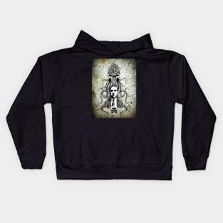 HP Lovecraft Grunge Style 1 Kids Hoodie